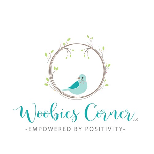 Whimsical logo for a positive company