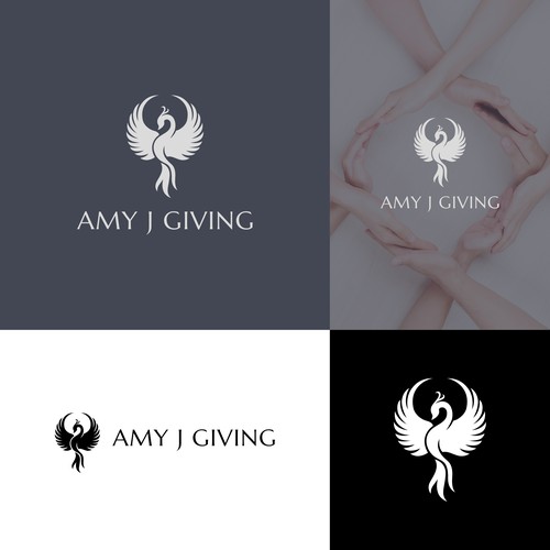 AMY J GIVIING Logo