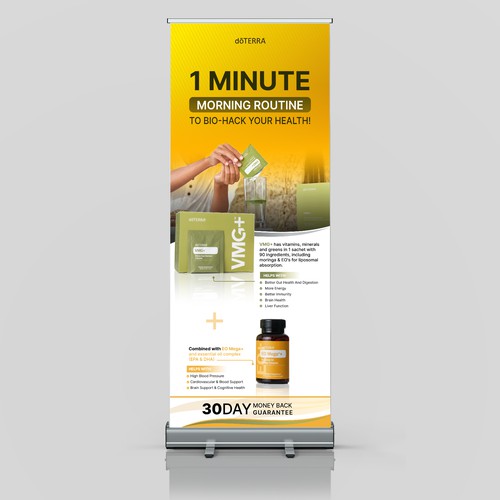 Bold roll up banner design