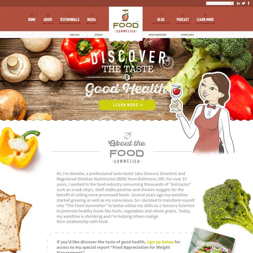 Website Design for Nutritionist