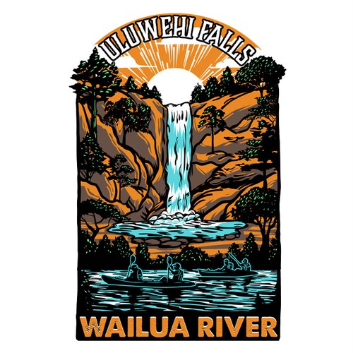 Wailua river and uluwehi falls