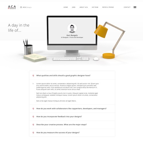 Corporate job website