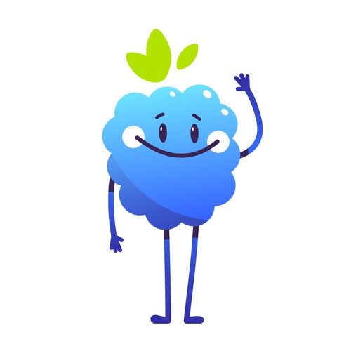  Blackberry Cartoon Character