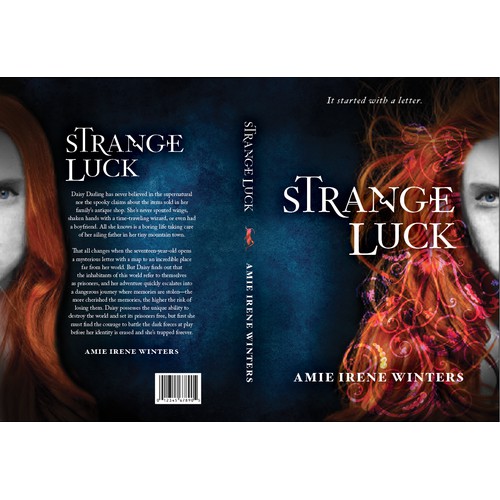 Create an eye-catching, strange, and mysterious book cover for YA Fantasy novel