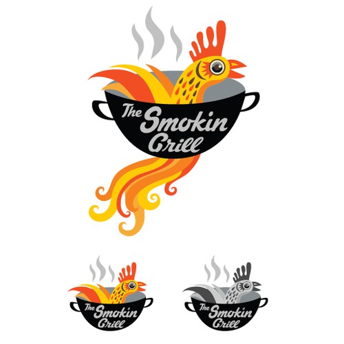 The Smokin Grill Logo Option 3