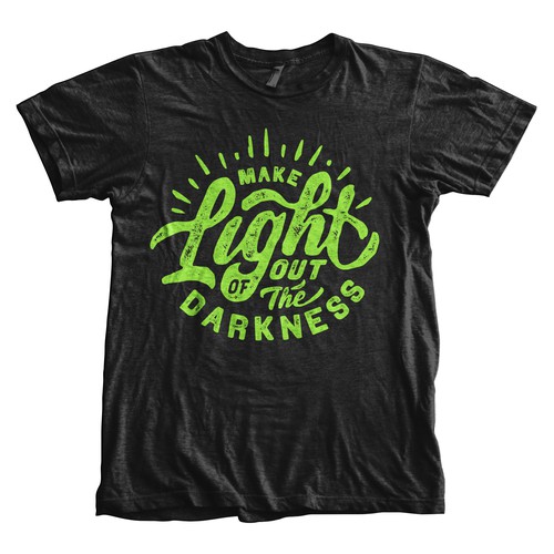 Create a hipster shirt design for charity