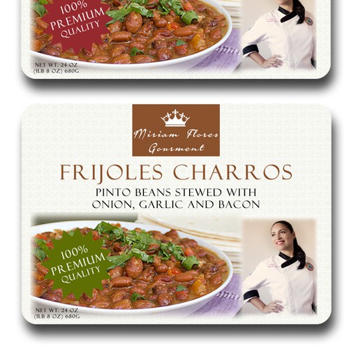 Product label for Frijoles