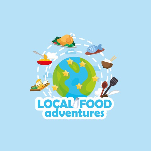 Logo concept for Local food adventures