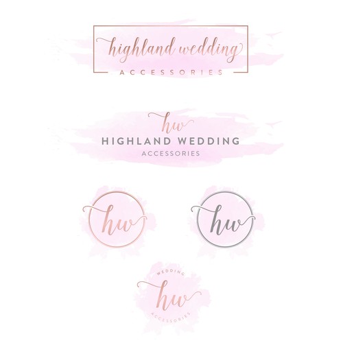 Logo concept for a wedding accessories company