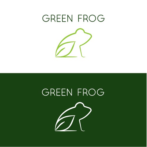 Concept de logo Green Frog