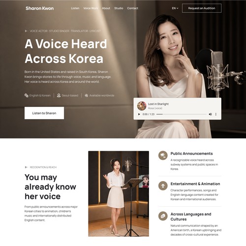 Global Voiceover Sound Demo Website