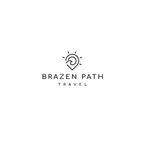 Custom Logo Design for Brazen Path Travel