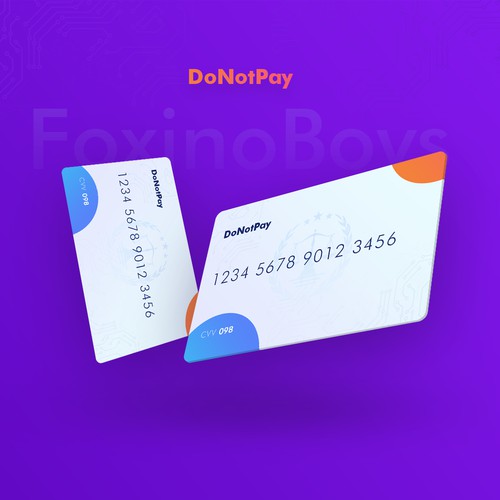 New and simple design for credit card.