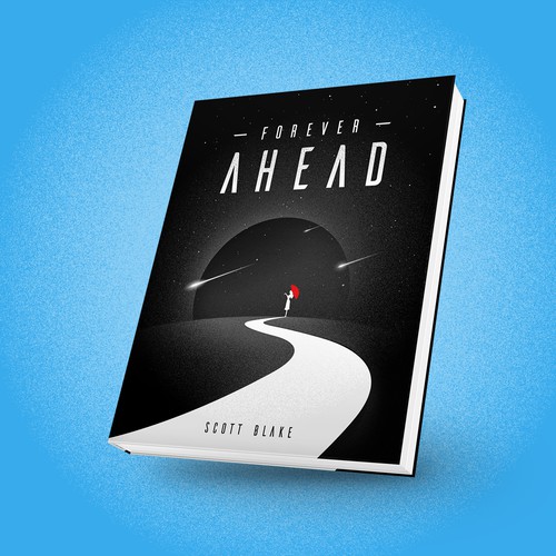 Scifi book cover for Forever Ahead, a transhumanist novel