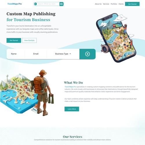 home page
