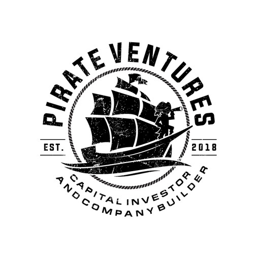 Simple design logo style for Pirate Ventures