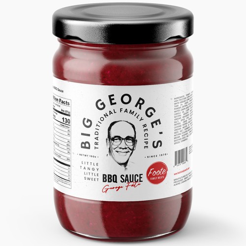 BBQ sauce product packaging