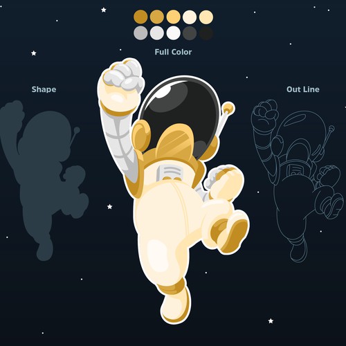 Character design astronaut