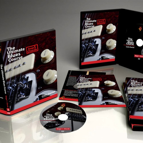 Create a winning DVD Case for Riff Ninja's Blues Guitar course!