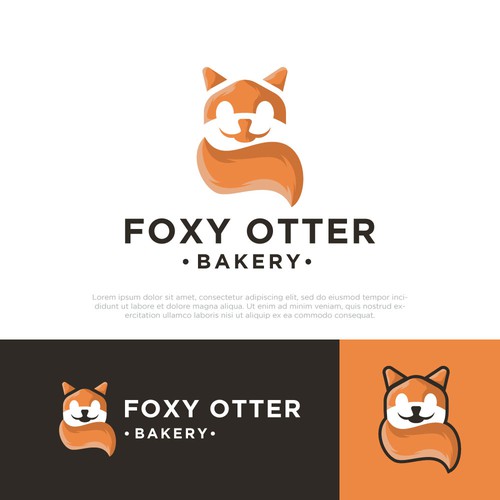 FOXY OTTER BAKERY logo design