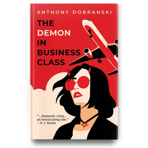 Book cover for urban fantasy novel "The Demon in Business Class"