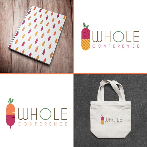 Logo concept for a conference on plant-based lifestyle