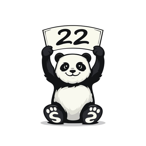 Panda mascot logo
