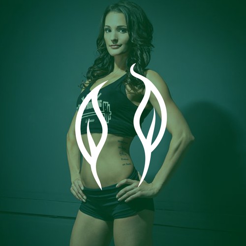 Fitness logo for vegan women