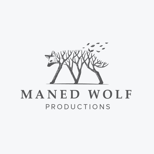 Logo concept for Maned Wolf Productions