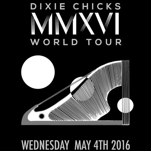 Posterdesign Dixie Chicks World Tour in Dublin