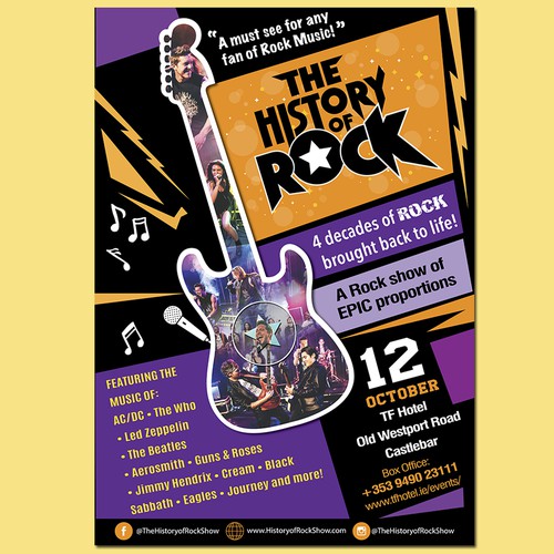 The History of Rock Poster