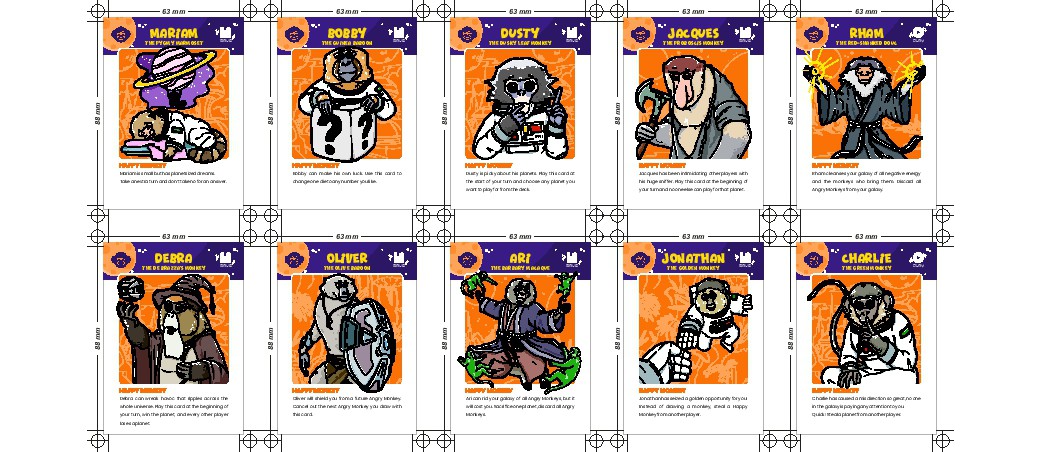 Space Monkeys Card Design