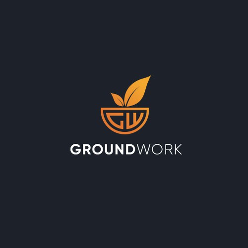 Logo design for a company name Ground Work