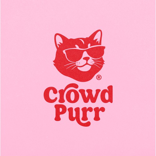 Crowdpurr: Funky Mascot & Identity Design