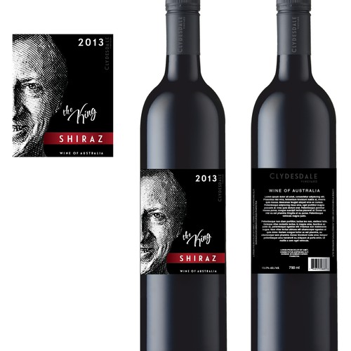 Shiraz Wine Label