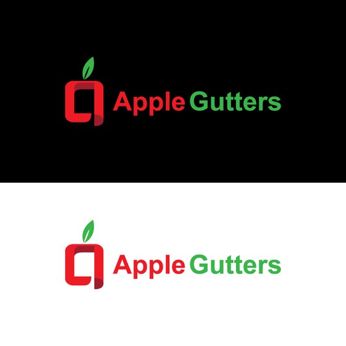 Apple Logo for construction gutter business