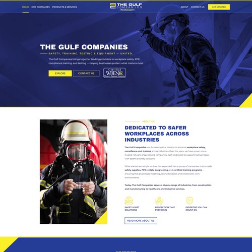 Industrial Group Website for Safety & Compliance Services