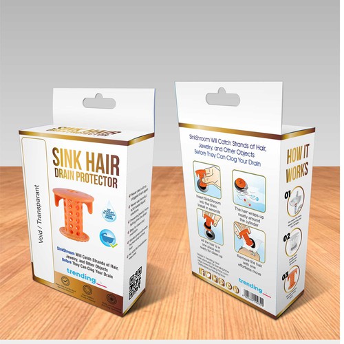 Design packaging for Sink Hair Drain Protector