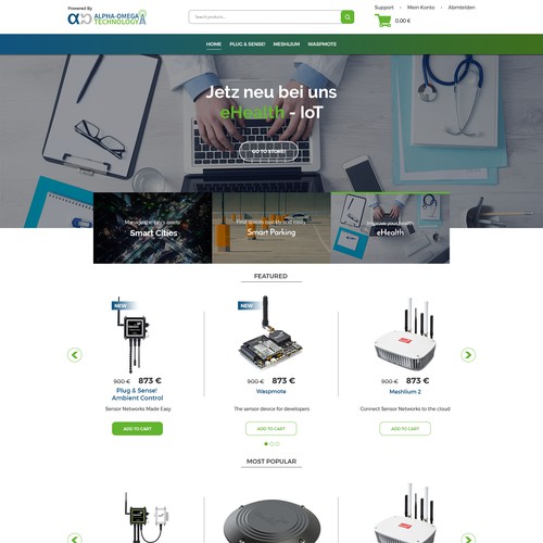 Webshop for IoT store