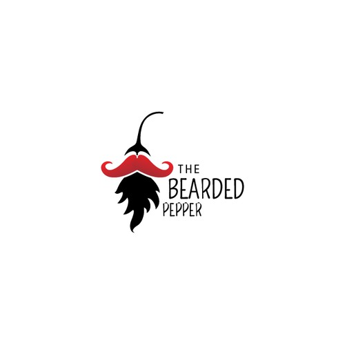 Fun logo for The Bearded Pepper