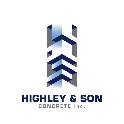 Logo voor een bouwbedrijf gespecialiseerd in beton