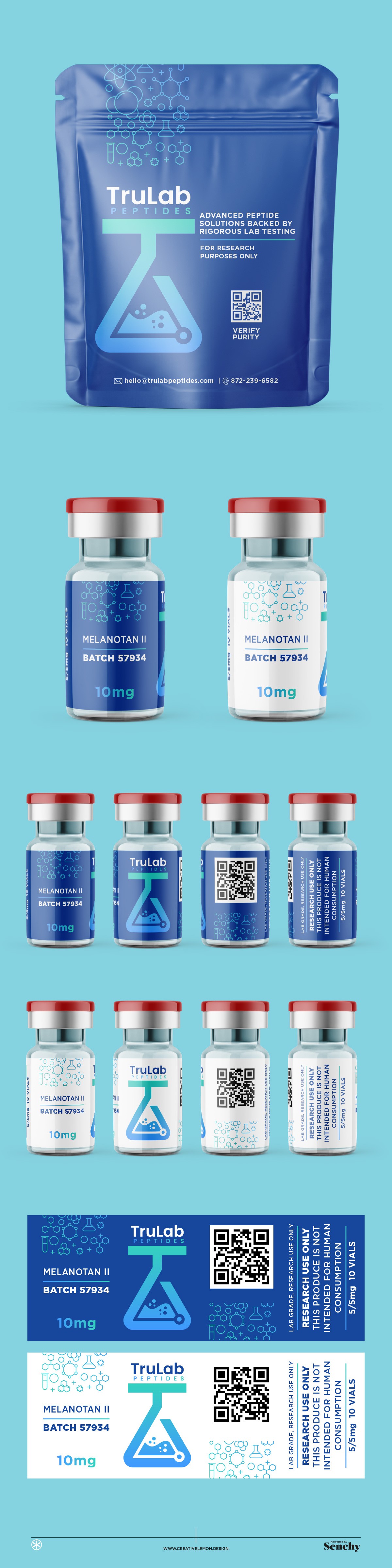 Trulab Peptides Packaging Design