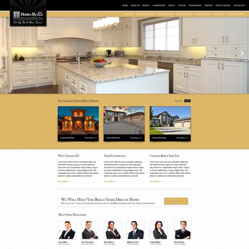 Custom Homes Builder Website