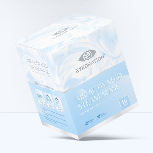 Packaging Design for Eyedration - Air Activated Steam Mask