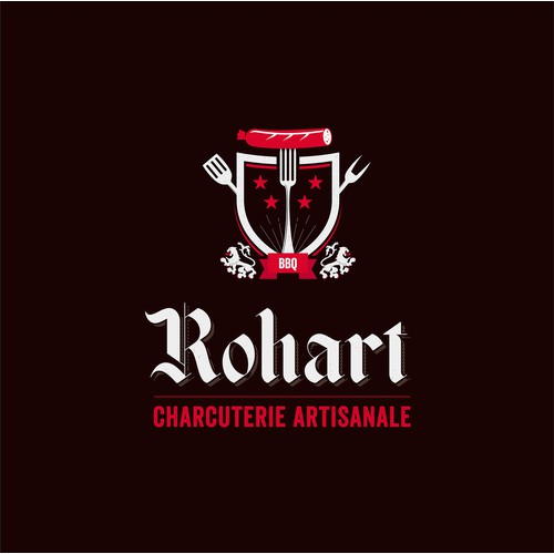 Logo pour une charcuterie artisanale labellisée Saveur en Or