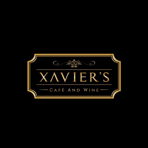 Logo concept for Xavier's Cafe and Wine