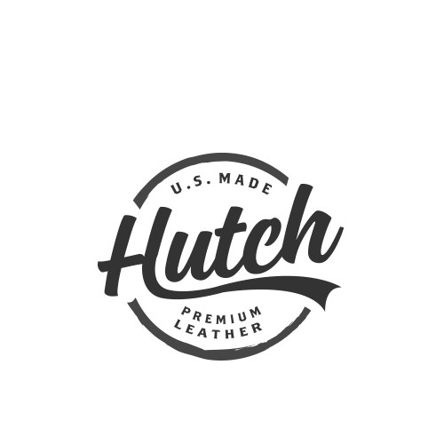 Create a timeless brand logo for a leather wallet called HUTCH!