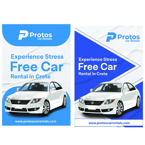 i will create your car rental signage design 