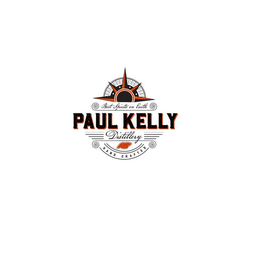 Paul Kelly Distillery Logo Design