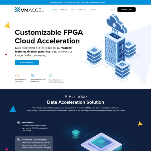 Landing Page Design for Software Company